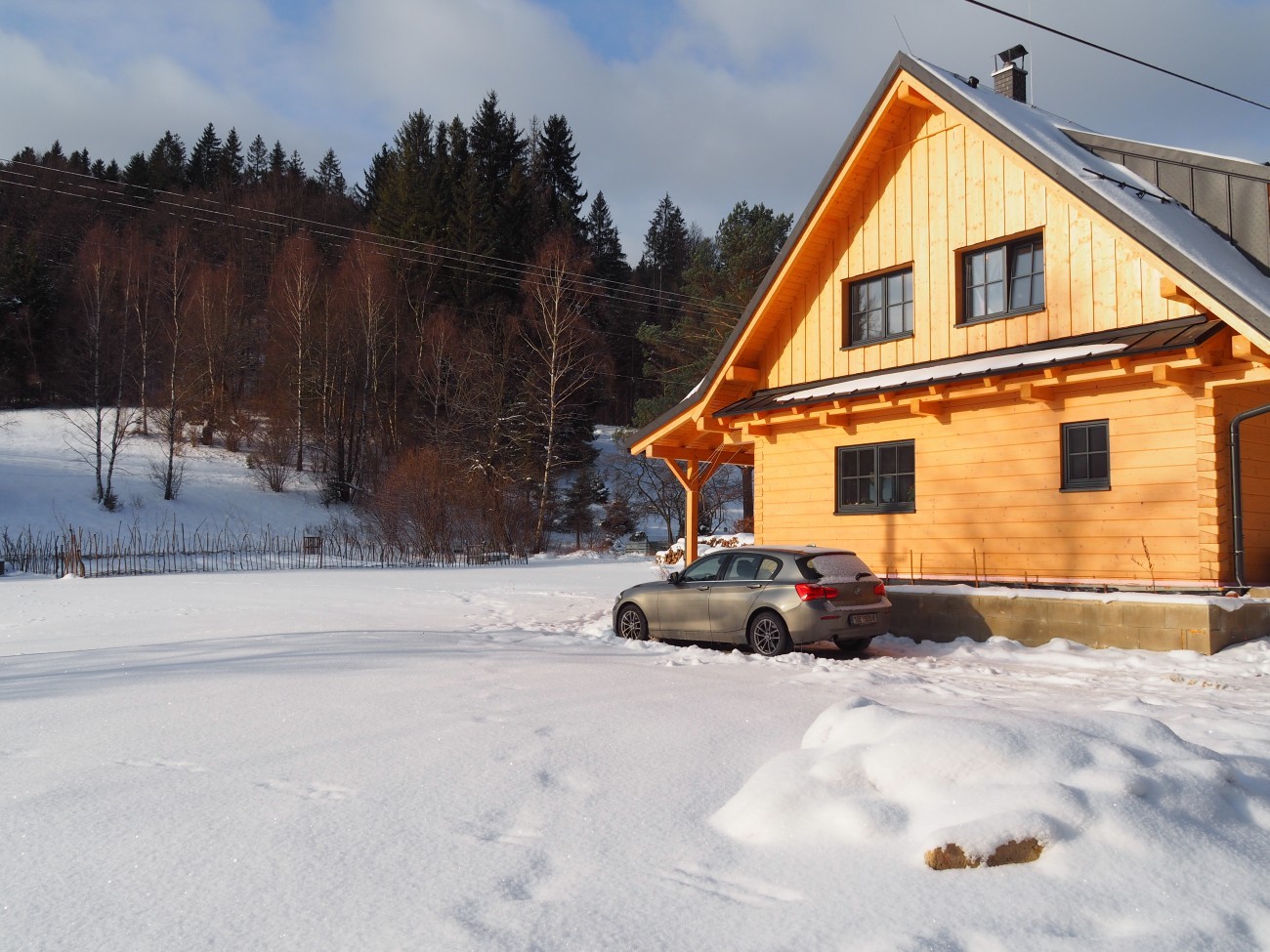 View onto the House.
